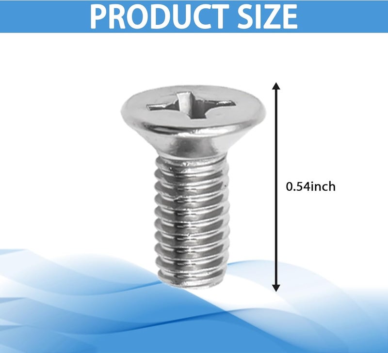 Hirificing 4PCS Rotor Screws Brake Rotor Retaining Screw, Brake Disc Rotor Screws 93600-06014-0H- for Front and Rear for Honda, Acura, Hyundai, Kia Models, Stainless Steel Retaining Hardware Bolts - Image 2